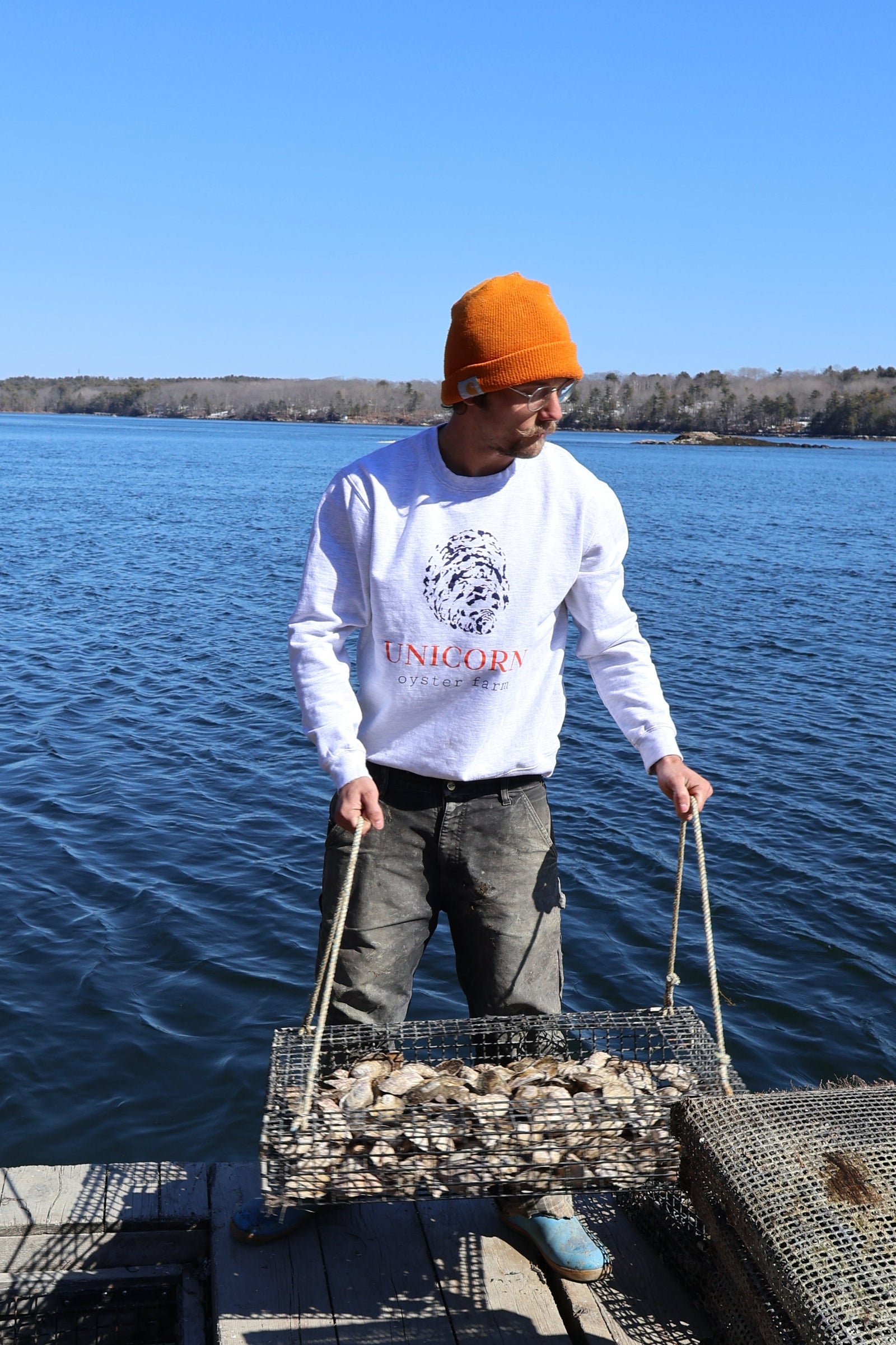 Unicorn Oyster Co. crewneck sweatshirt
